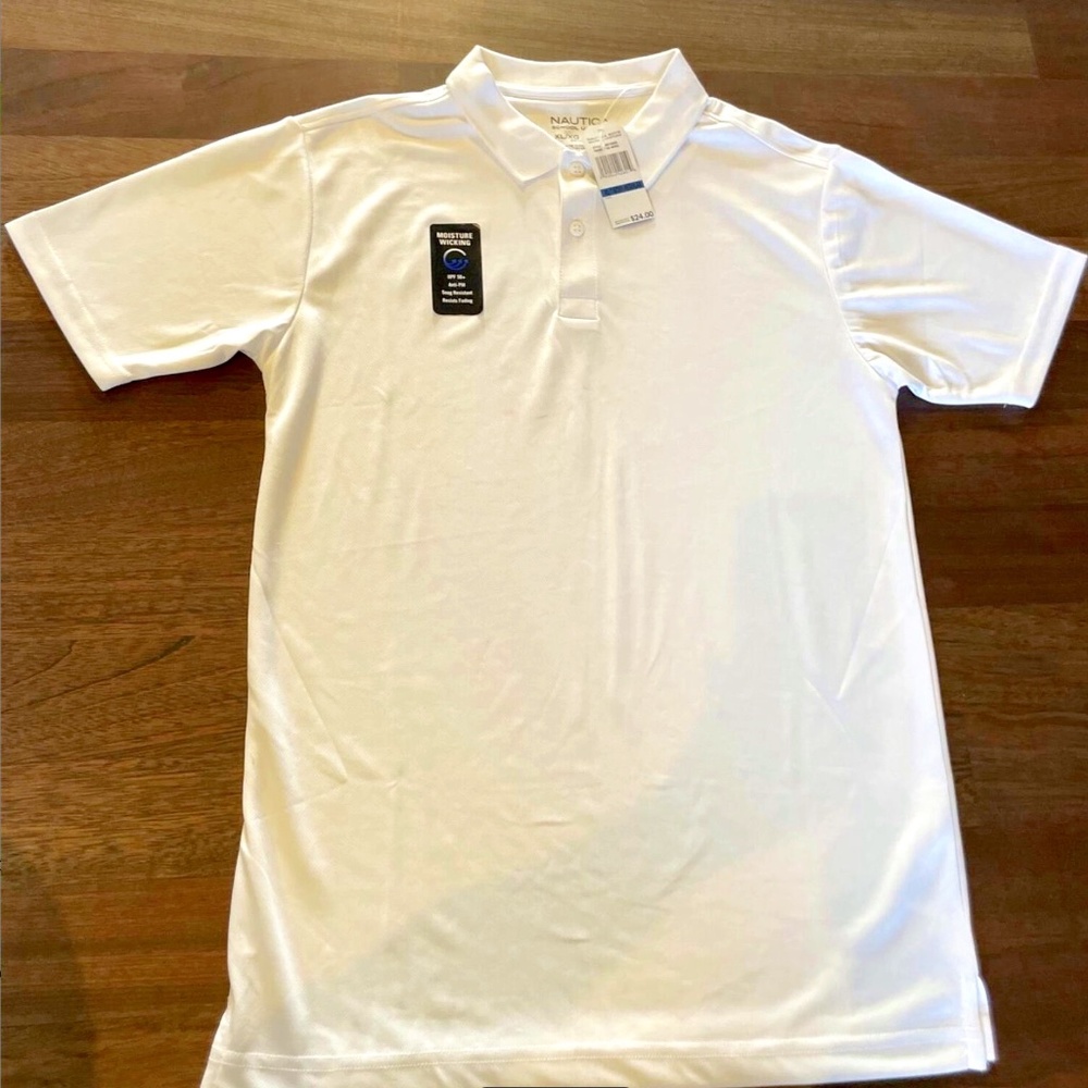 Total Nautica 5 school uniforms,  for 4 Boy’s L & 1 Brand new XL